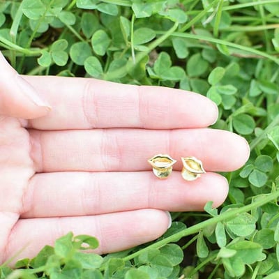 Pozlacené náušnice