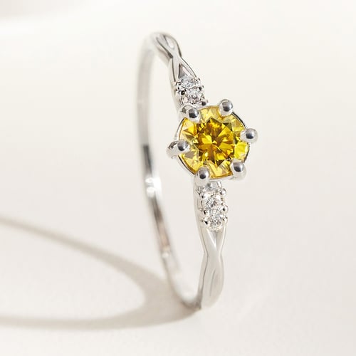 Zásnubní prsten ze zlata s 0.36ct IGI certifikovaným lab-grown diamantem Mileva