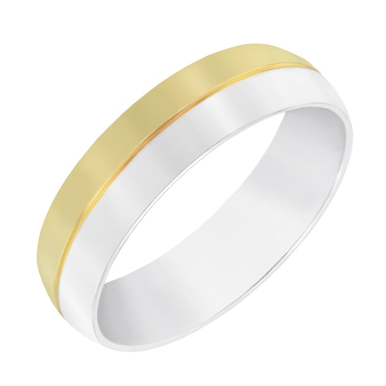 Půlkulatý dámský snubní prsten 60640