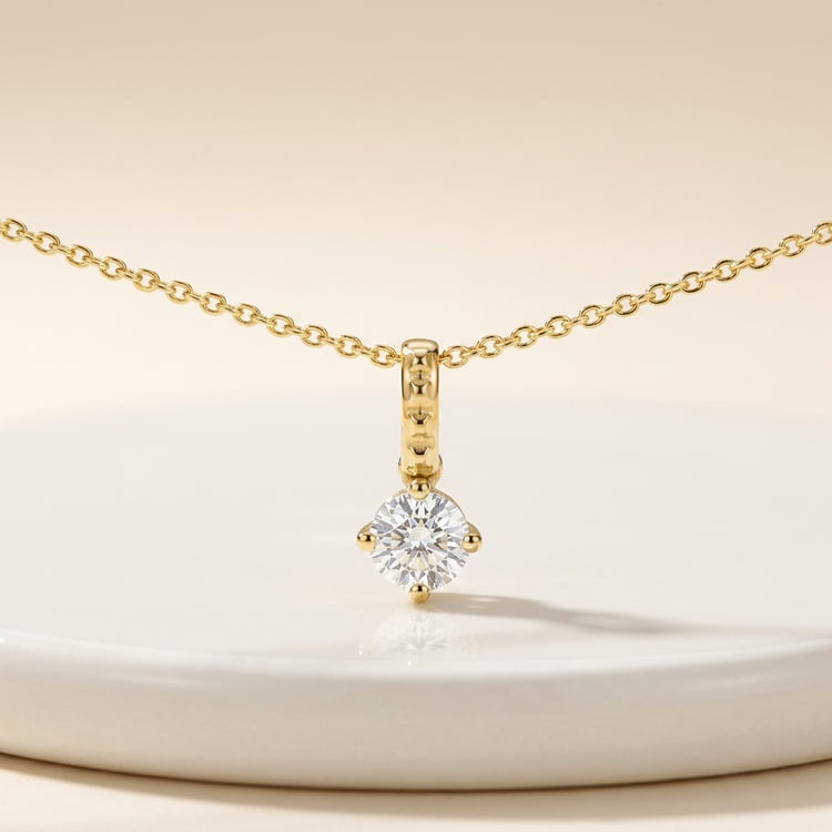 Romantický přívěsek s lab-grown diamantem Nancy 171428