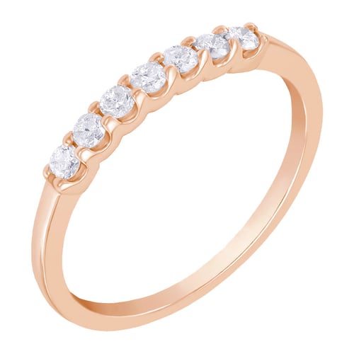 Eternity prsten s lab-grown diamanty a pánský plochý prsten Rexanne