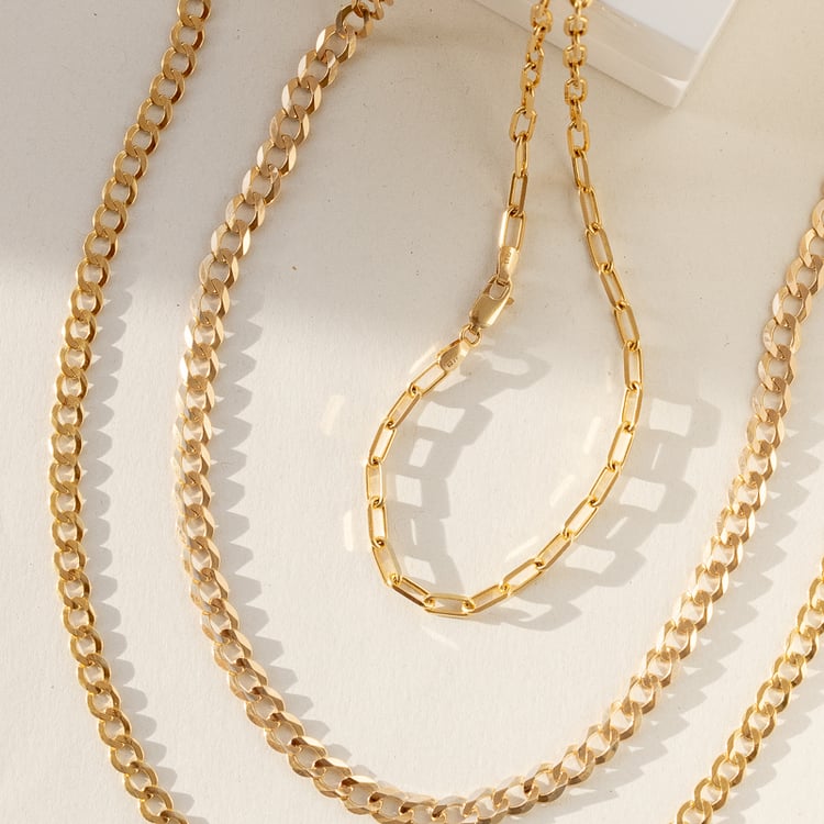 Masivní ankr řetízek 50 cm z 14k zlata 119668