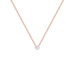 Minimalistický náhrdelník s měsíčním kamenem Glosie
