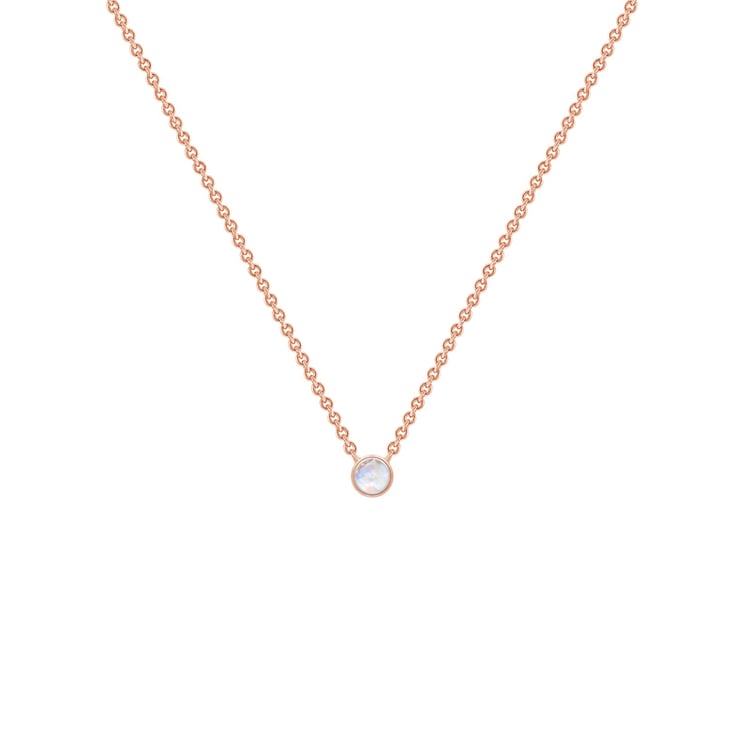 Minimalistický náhrdelník z růžového zlaat 71285