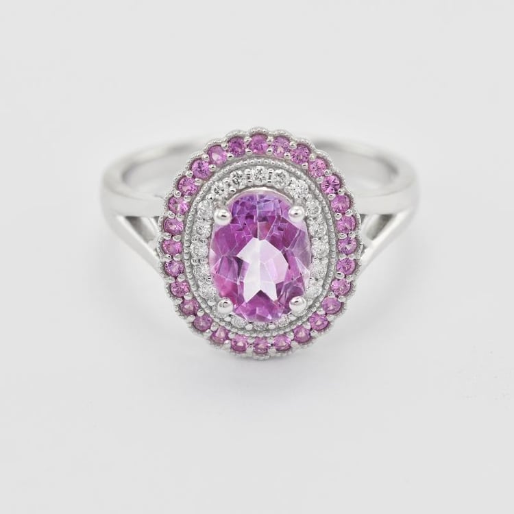 Prsten ze zlata s topazem 25371