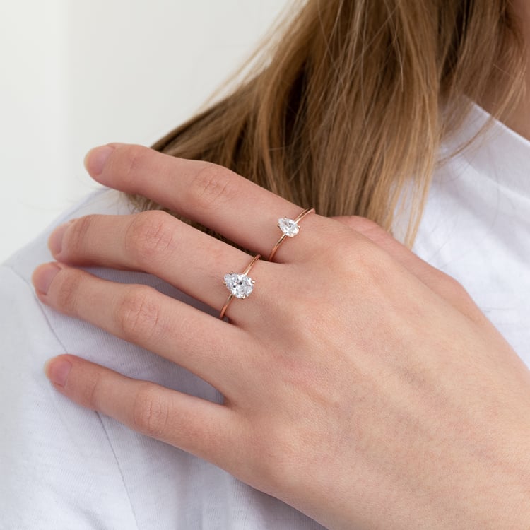 Zásnubní prsten s pear diamantem North 124745