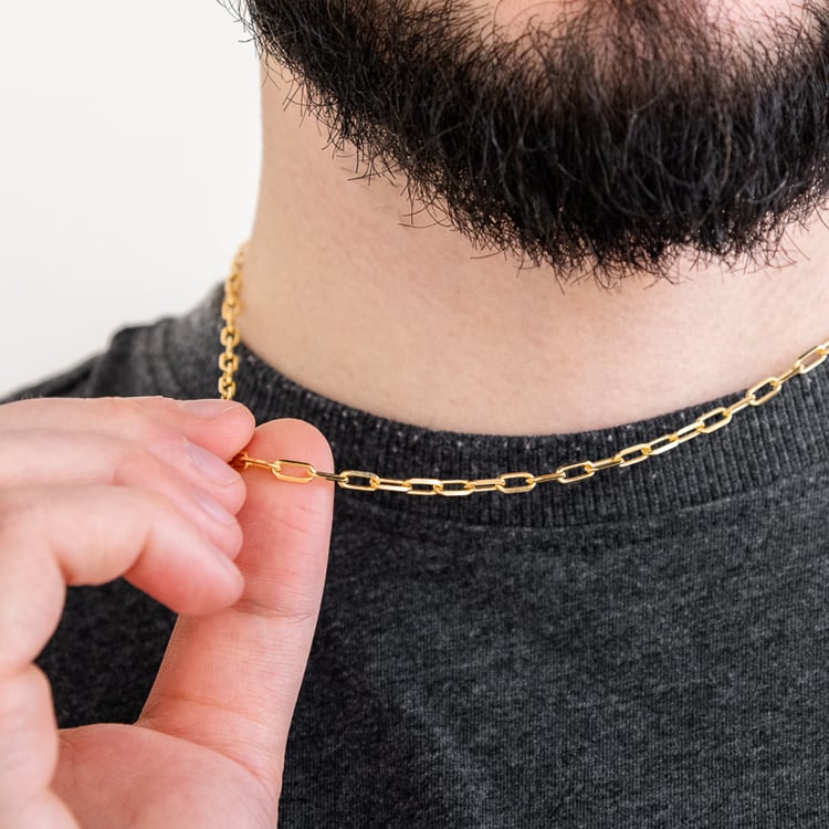 Masivní ankr řetízek 50 cm z 14k zlata 119670