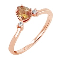 Unikátní prsten se salt and pepper diamantem a lab-grown diamanty Louisa