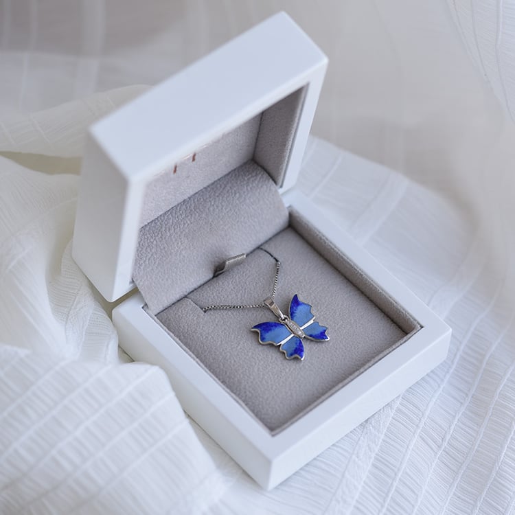 Přívěsek s motýlem a enamelem 63991