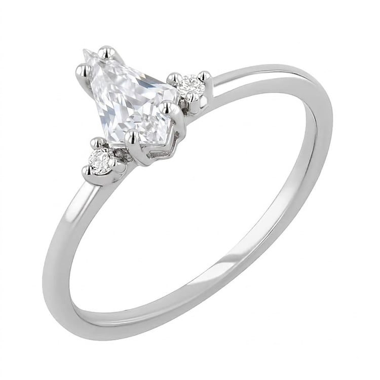 Zlatý prsten s 0.41ct IGI certifikovaným lab-grown diamantem Adalia