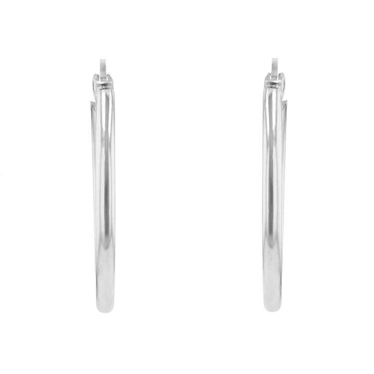 Kruhové stříbrné náušnice 94794