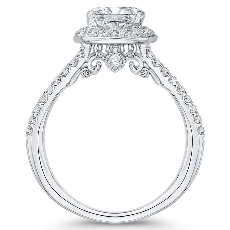 Zlatý zásnubní prsten s diamanty 46293