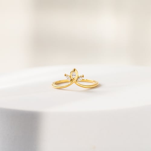 Vykrojený prsten s marquise diamanty Riori