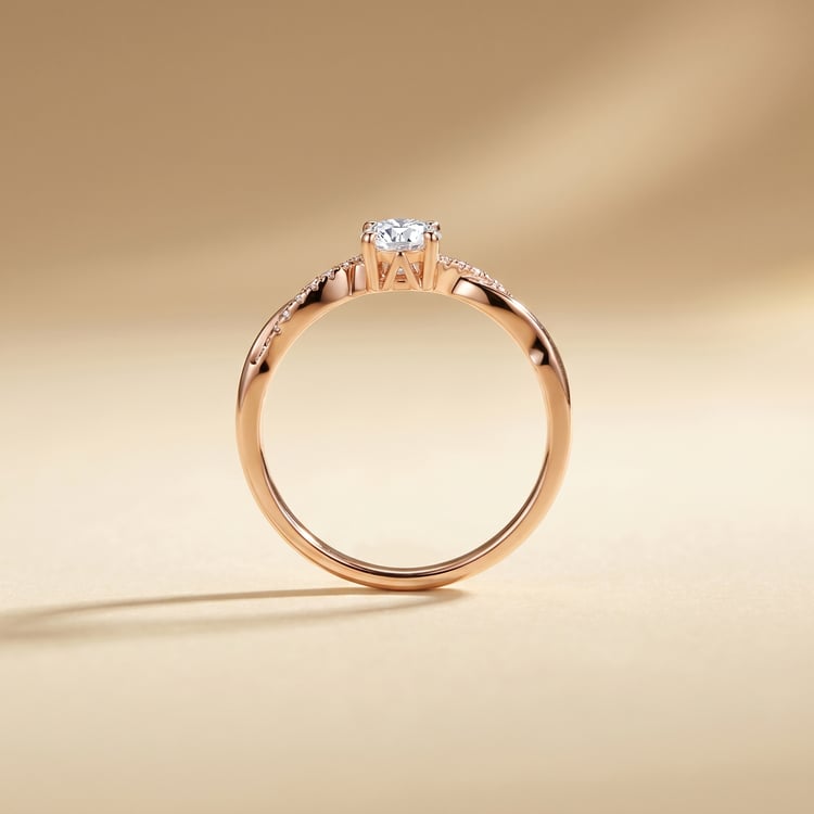 Zásnubní prsten s výběrem písmene a lab-grown diamanty Aliye 167268