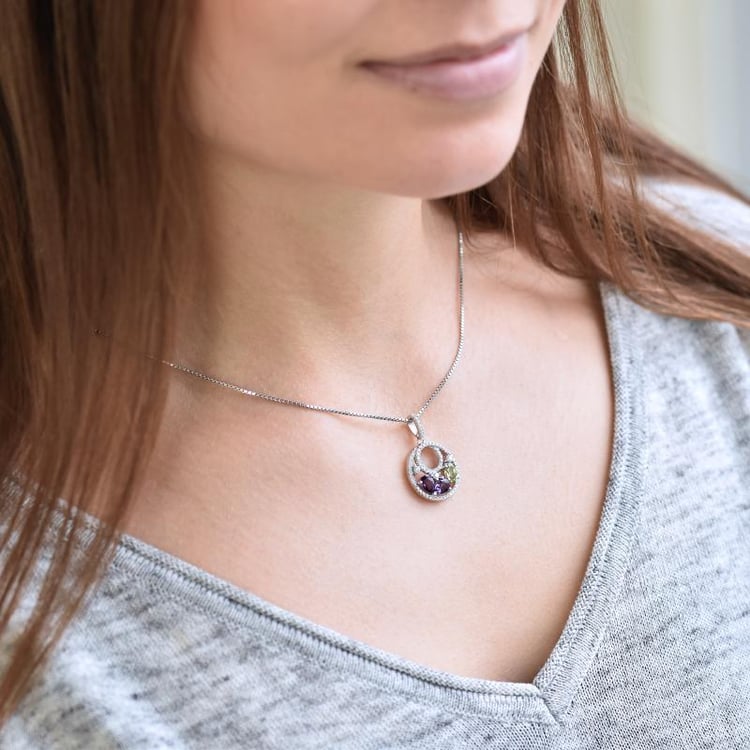 Drahokamový náhrdelník Dusteenah 14346