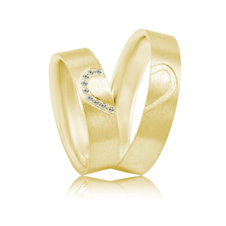 Snubní prsteny ze žlutého zlata 23485