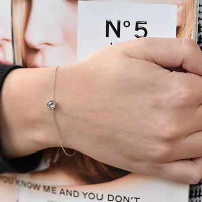 Náramek s akvamarínem