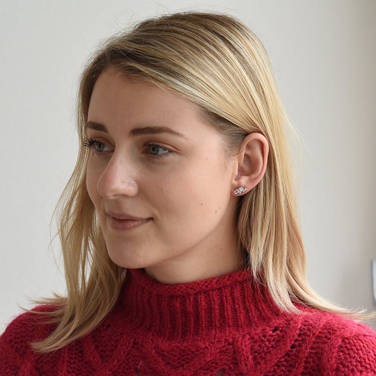 Náušnice s měsíčním kamenem, růženínem a topazy 72661