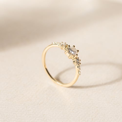 Zásnubní prsten s lab-grown diamanty Willa