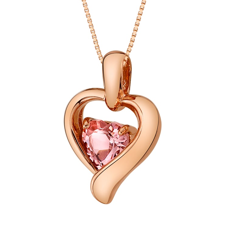 Pozlacené srdce se simulovaným morganitem 