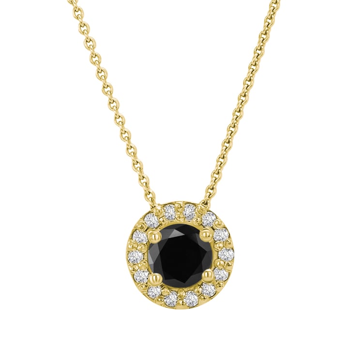 Diamantový náhrdelník s černým diamantem 2356