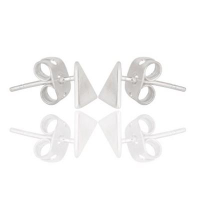 Náušnice trojúhelníky ze stříbra 8599