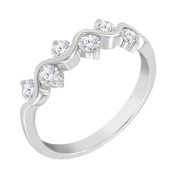 Zlatý prsten se šesticí diamantů Adidio