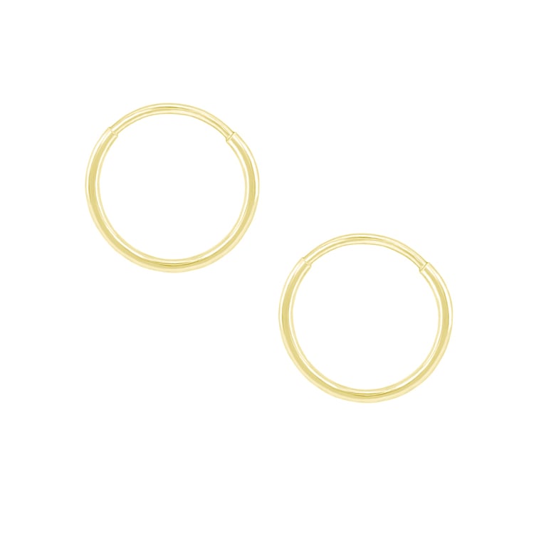 Kruhové náušnice ze zlata