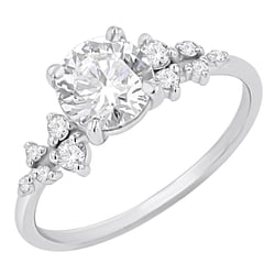 Zásnubní prsten s výběrem písmene a lab-grown diamanty Olha