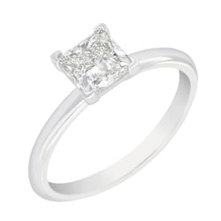 Zásnubní prsten s princess diamantem Nangai