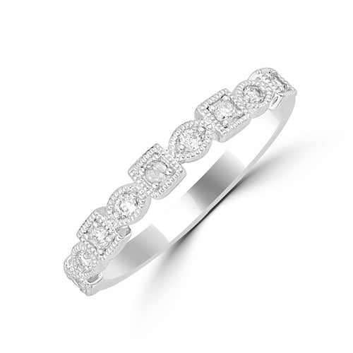 Vintage prsten s lab-grown diamanty a pánský komfortní prsten Sanel