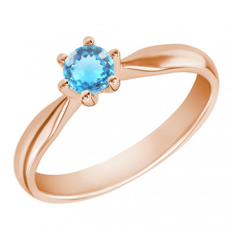 Zásnubní prsten se švýcarským topazem 84795