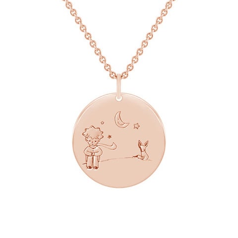 Přívěsek princ a liška s gravírem dle vaší volby 50935