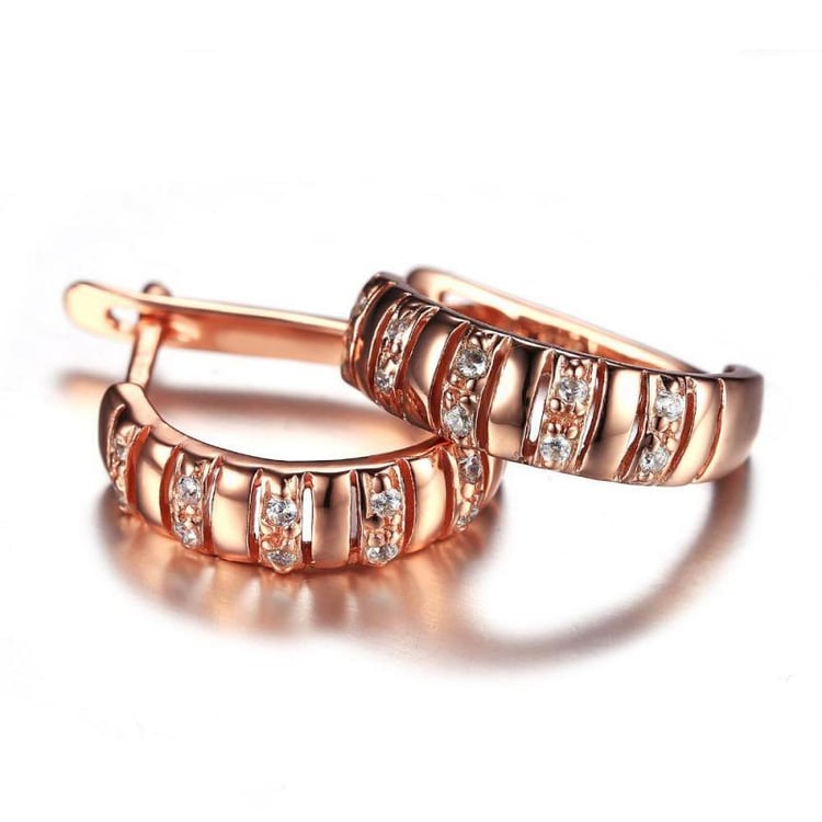 Pozlacené náušnice 14889