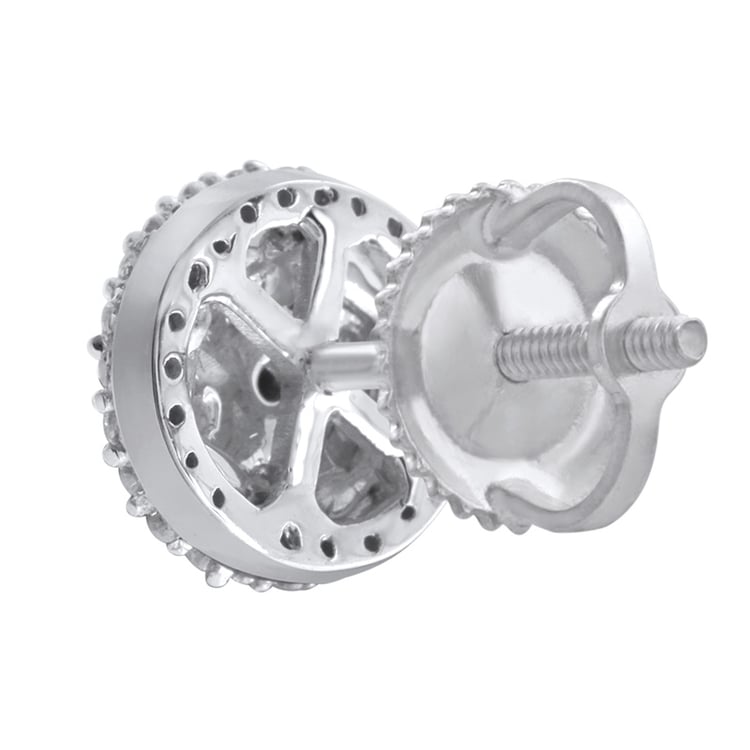 Zlaté diamantové náušnice 19361