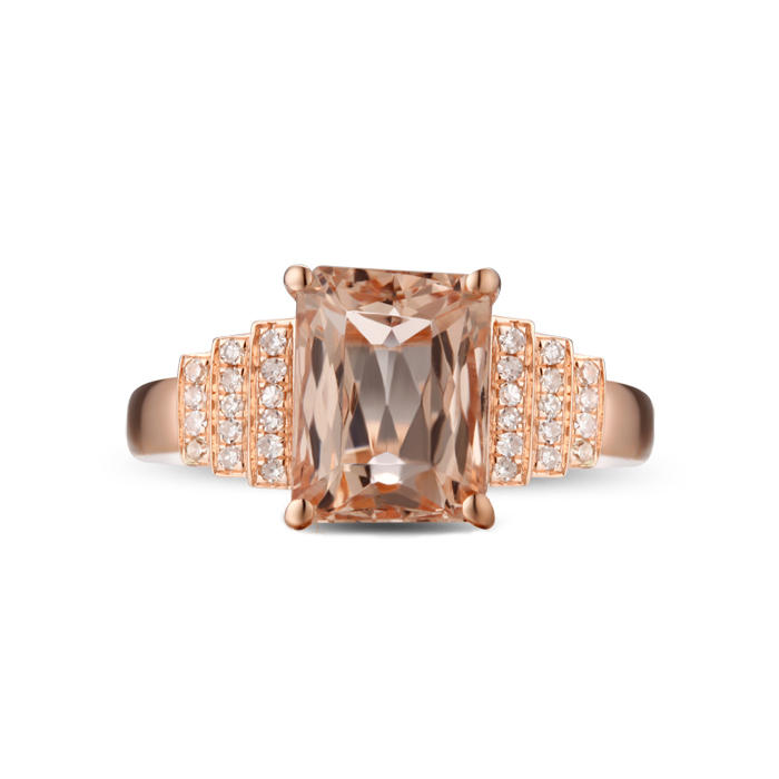 Prsten z růžového zlata 9462