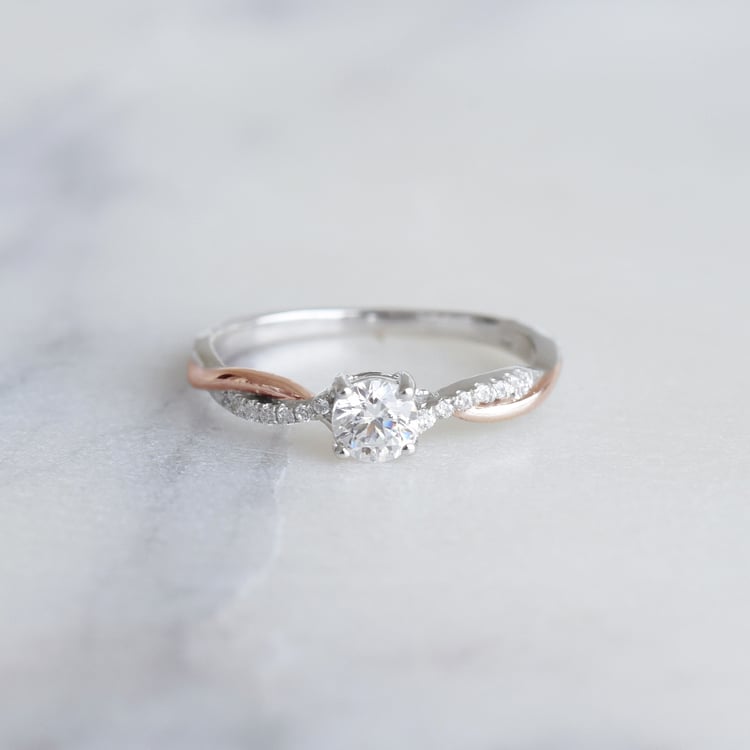 Zásnubní prsten s 0.30 ct GIA certifikovaným diamantem Aliye 87068