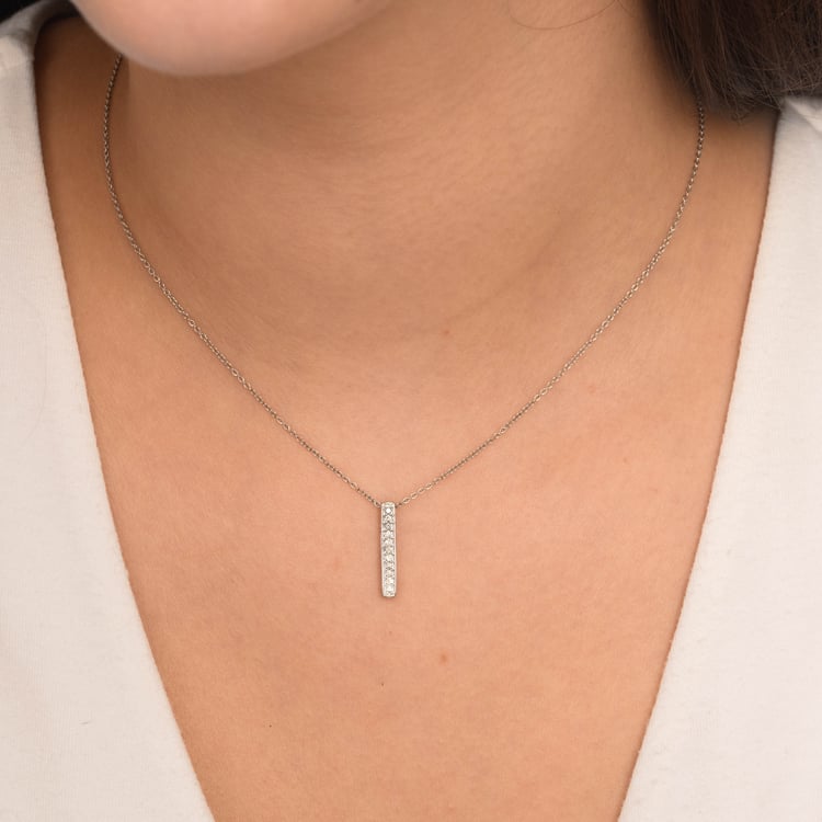 Zlatý přívěsek s lab-grown diamanty Ola 165759