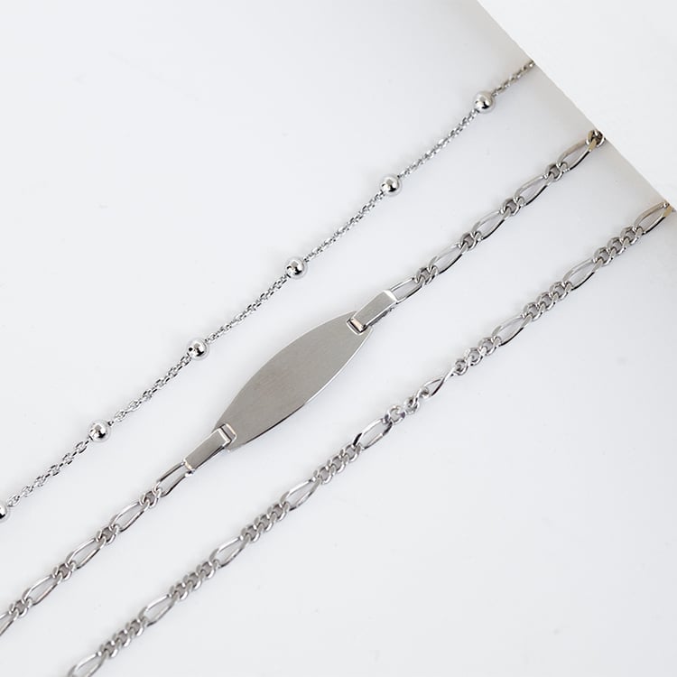 Figaro náramek 21 cm ze stříbra 129601