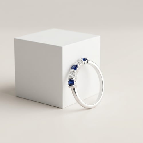 Eternity prsten se safíry a diamanty Dalis