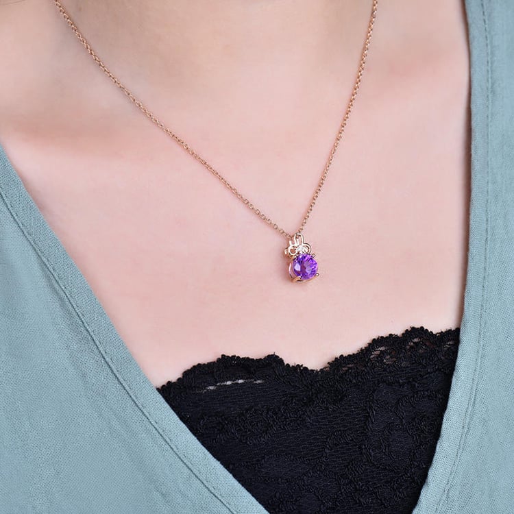 Ametystový náhrdelník 18476
