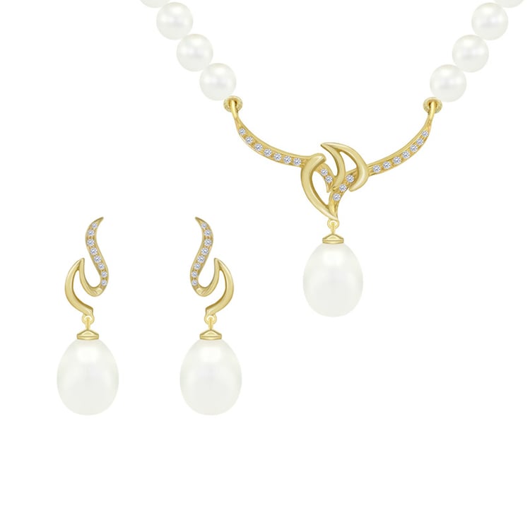 Kolekce s perlami a diamanty ze zlata