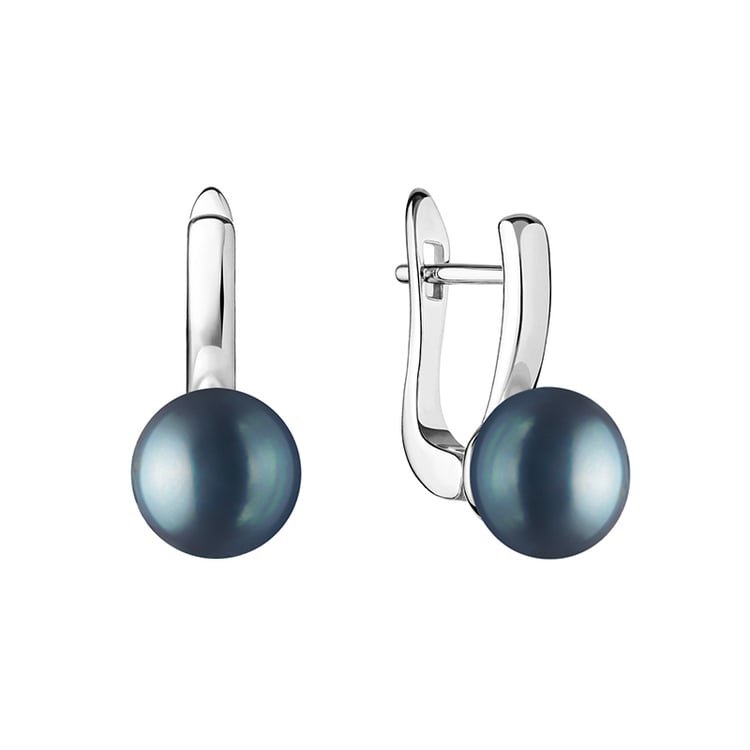 Stříbrné perlové náušnice