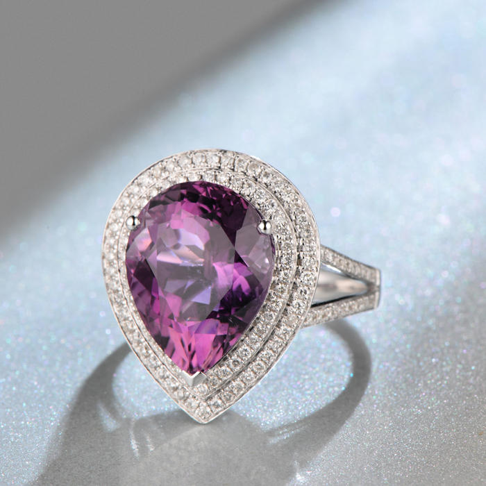 Prsten s ametystem 8553