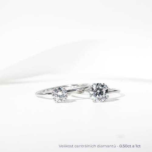 Zásnubní prsten s lab-grown diamantem Torres