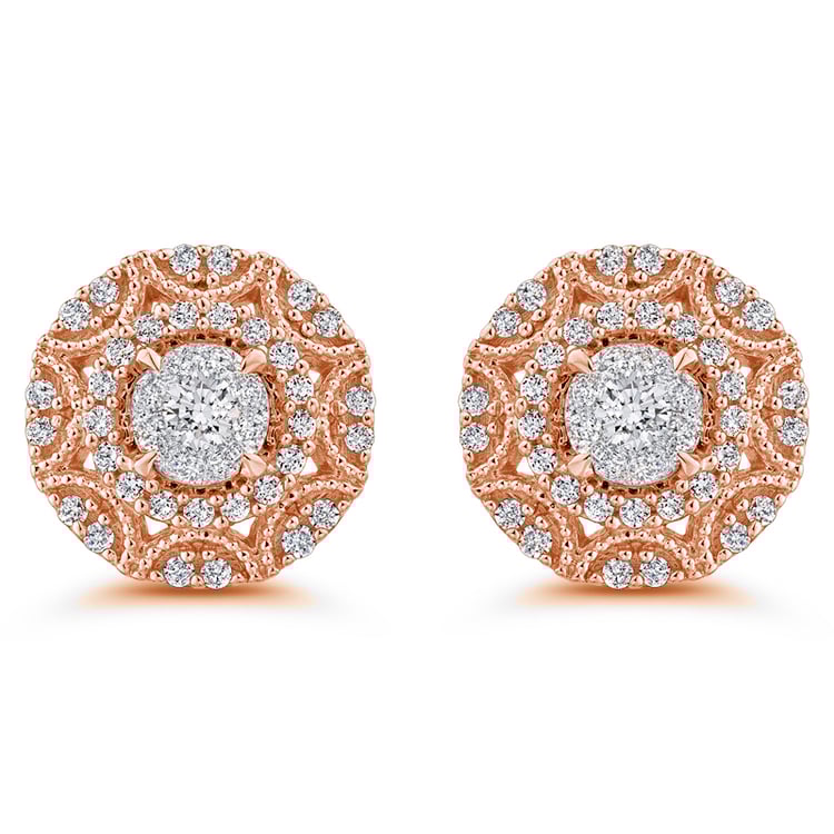 Přepychové diamantové náušnice Geraldine 51864