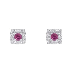 Safírové náušnice s diamanty Sukie