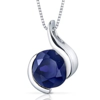 Safírový stříbrný přívěsek s elegantní jiskrou Thirumal