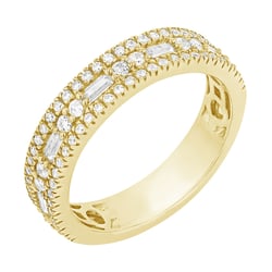 Luxusní half eternity prsten s lab-grown diamanty Irenaeus