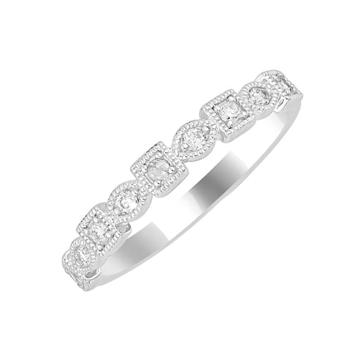 Jemný eternity prsten s lab-grown diamanty Sanel
